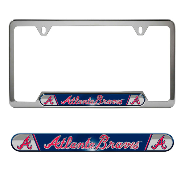 MLB - Atlanta Braves Embossed License Plate Frame