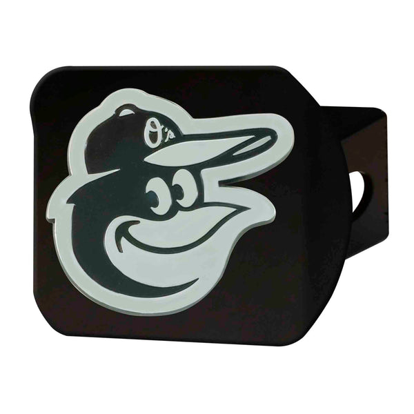 MLB - Baltimore Orioles Chrome on Black Hitch Cover