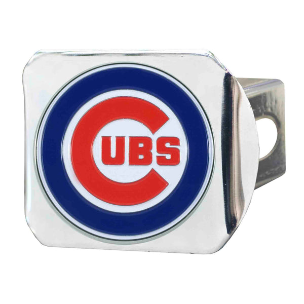 MLB - Chicago Cubs Color on Chrome Hitch Cover