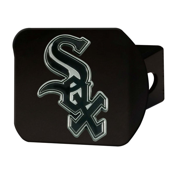 MLB - Chicago White Sox Chrome On Black Hitch Cover