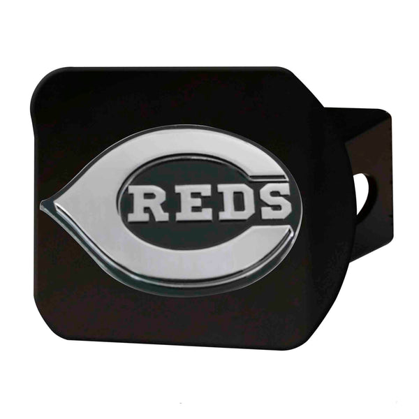 MLB - Cincinnati Reds Chrome On Black Hitch Cover