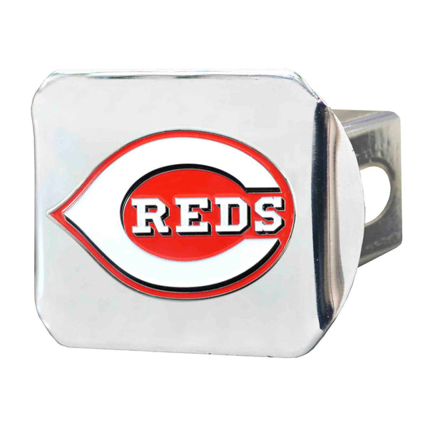 MLB - Cincinnati Reds Color On Chrome Hitch Cover