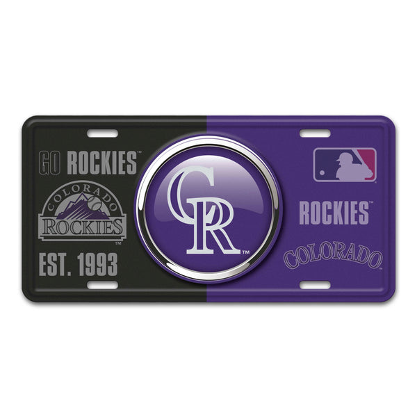 MLB - Colorado Rockies Embossed Metal License Plate