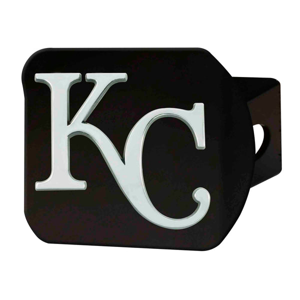 MLB - Kansas City Royals Chrome On Black Hitch Cover