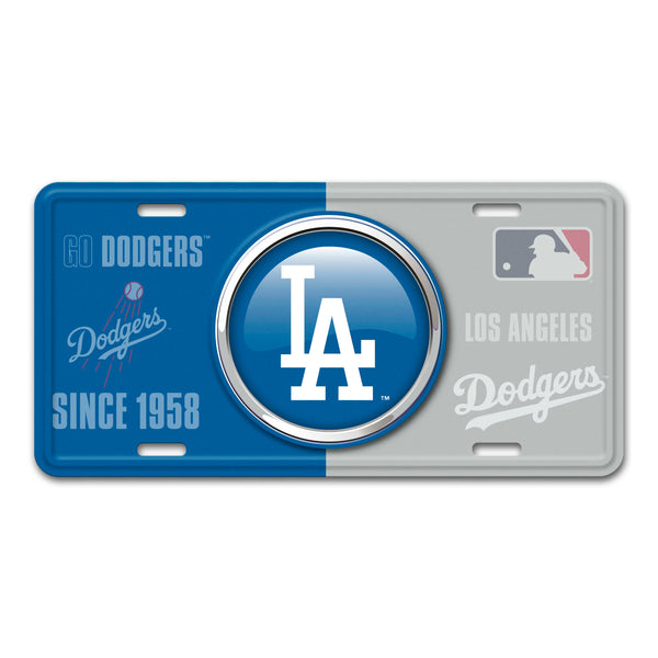 MLB - Los Angeles Dodgers Embossed Metal License Plate