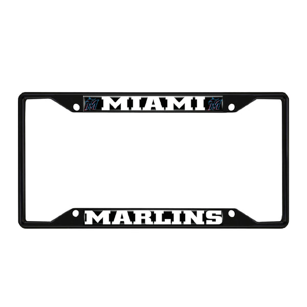 MLB - Miami Marlins Black License Plate Frame