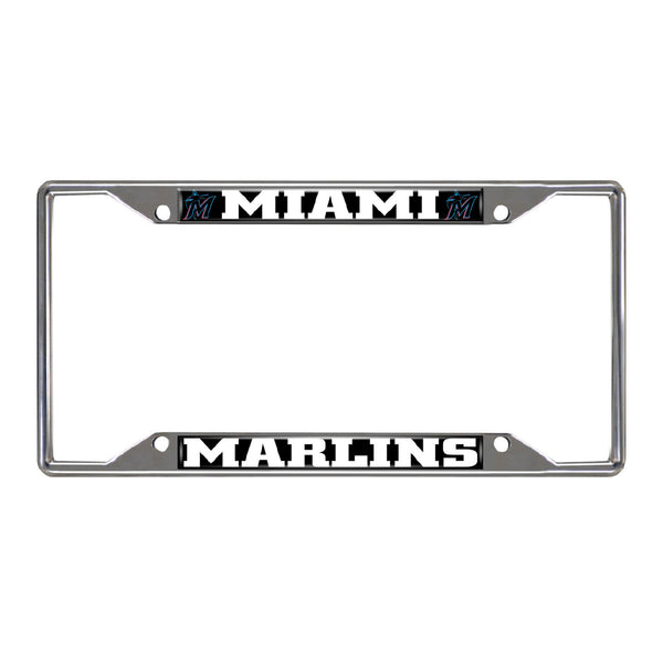 MLB - Miami Marlins Chrome License Plate Frame