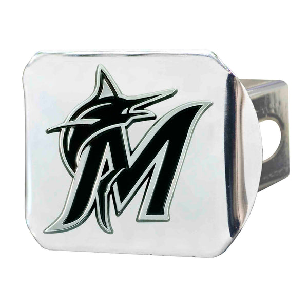 MLB - Miami Marlins Chrome on Chrome Hitch Cover