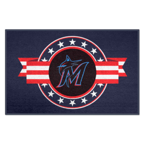 MLB - Miami Marlins Starter Mat - MLB Patriotic