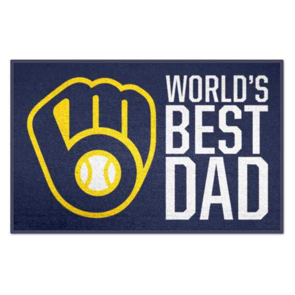 MLB - Milwaukee Brewers Starter Mat - World's Best Dad