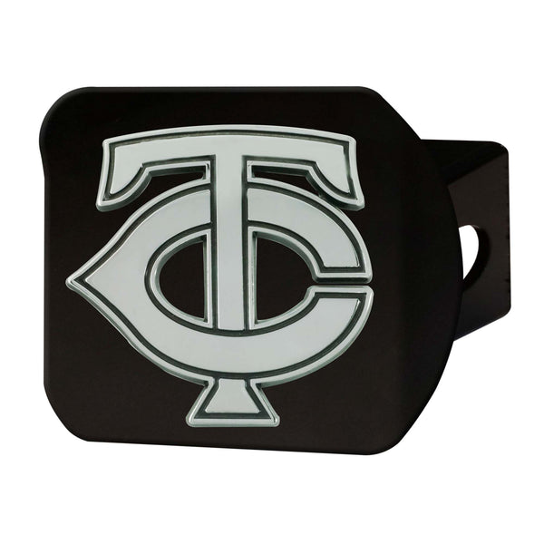 MLB - Minnesota Twins Chrome on Black Hitch Cover