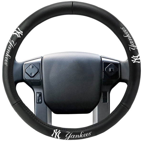 MLB - NEW YORK YANKEES Genuine Leather Steering Cover
