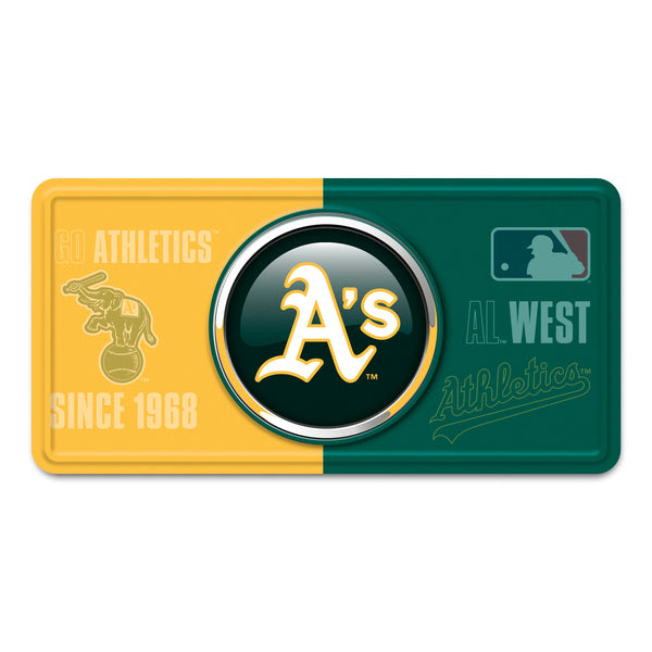 MLB - Oakland Athletics Embossed Metal License Plate