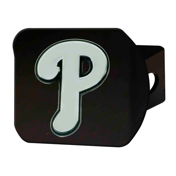 MLB - Philadelphia Phillies Chrome on Black Hitch Cover