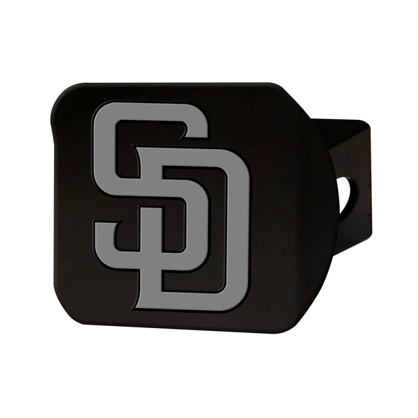 MLB - San Diego Padres Chrome On Black Hitch Cover
