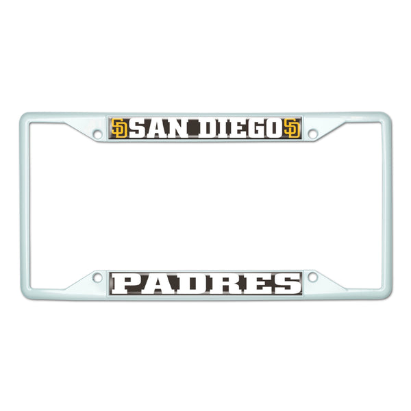 MLB - San Diego Padres-White License Plate Frame