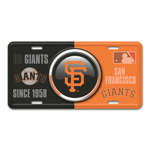 MLB - San Francisco Giants Embossed Metal License Plate