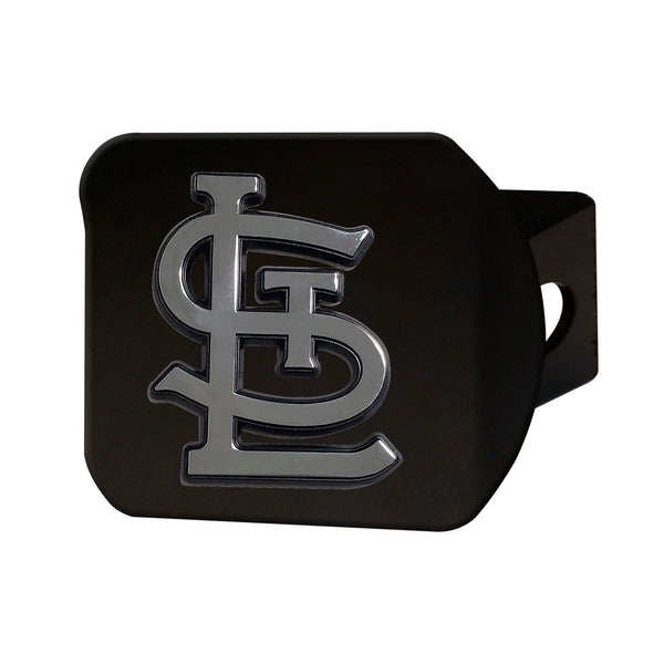 MLB - St. Louis Cardinals Chrome On Black Hitch Cover