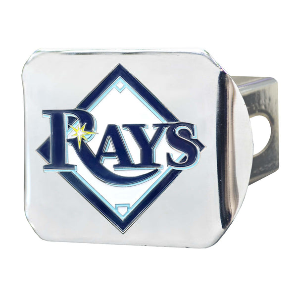 MLB - Tampa Bay Rays Color On Chrome Hitch Cover