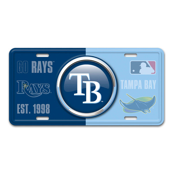 MLB - Tampa Bay Rays Embossed Metal License Plate