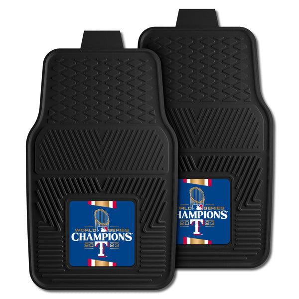 MLB – TEXAS RANGERS - 2023 WORLD SERIES CHAMPIONS2-pc Vinyl Car Mat