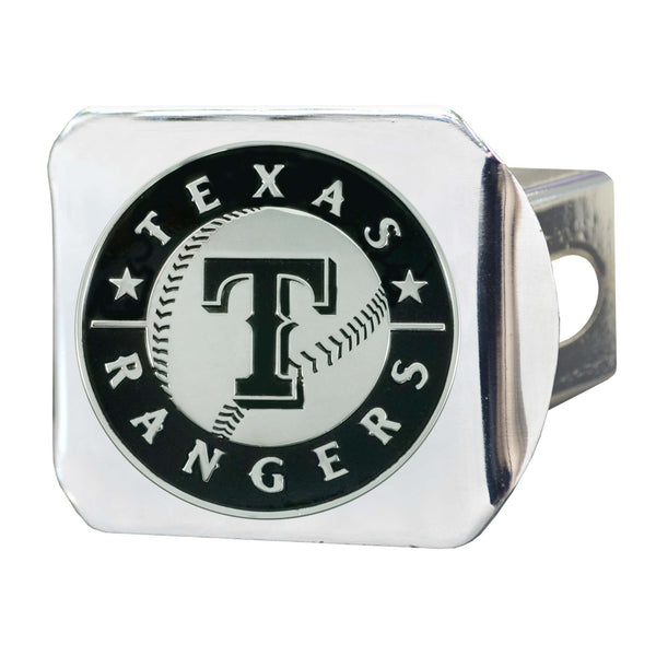 MLB - Texas Rangers Chrome on Chrome Hitch Cover