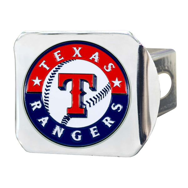 MLB - Texas Rangers Color on Chrome Hitch Cover