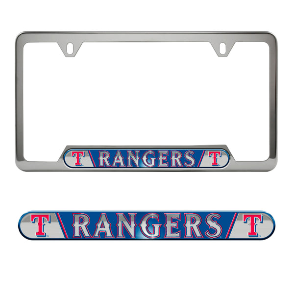 MLB - Texas Rangers Embossed License Plate Frame