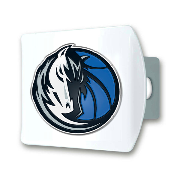 NBA - Dallas Mavericks Color on White Hitch Cover