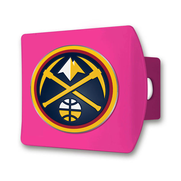 NBA - Denver Nuggets Color on Pink Hitch Cover