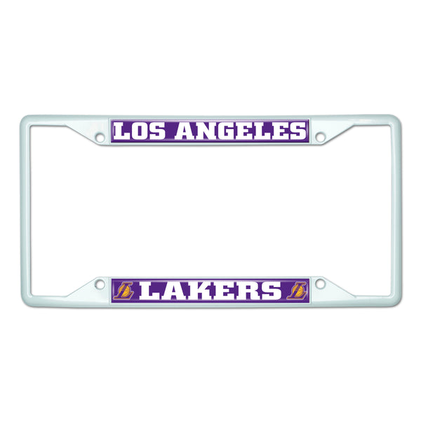 NBA - Los Angeles Lakers White License Plate Frame
