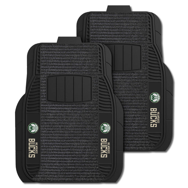 NBA - Milwaukee Bucks 2-pc Deluxe Car Mat Set