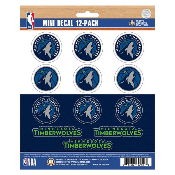NBA - Minnesota Timberwolves Mini Decal 12-pk