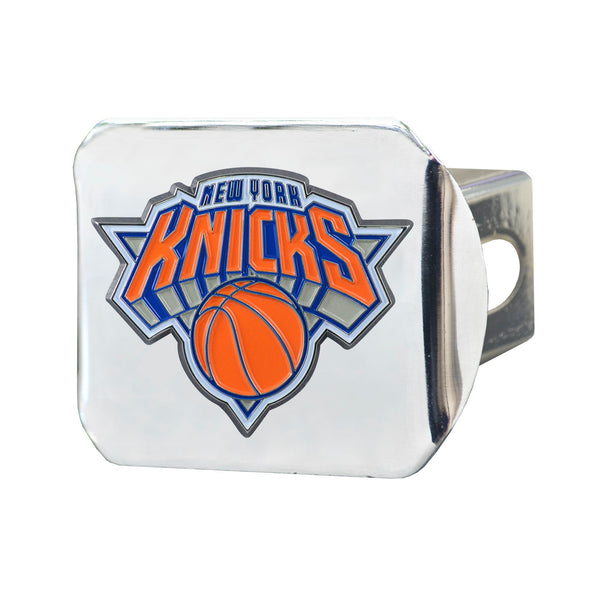 NBA - New York Knicks Color on Chrome Hitch Cover
