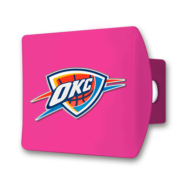 NBA - Oklahoma City Thunder Color on Pink Hitch Cover