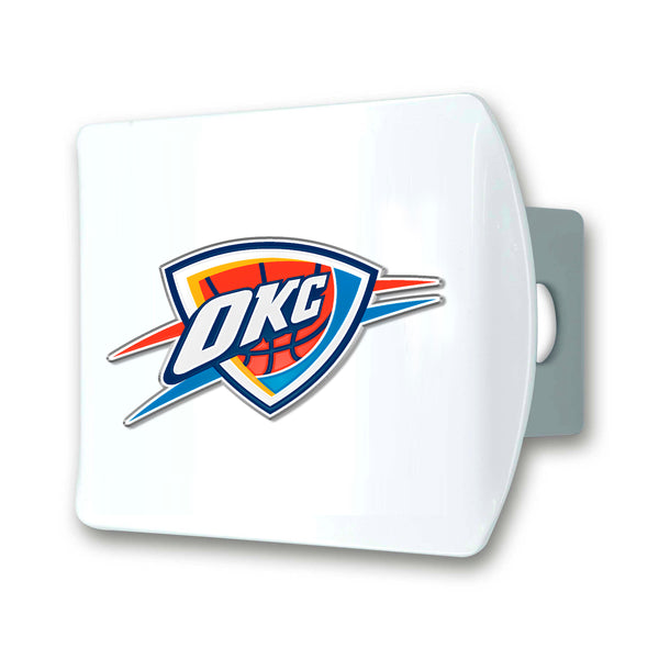 NBA - Oklahoma City Thunder Color On White Hitch Cover