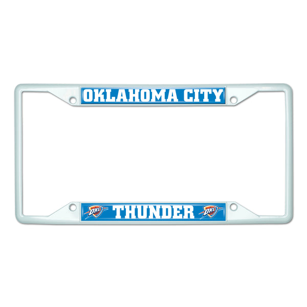 NBA - Oklahoma City Thunder White License Plate Frame