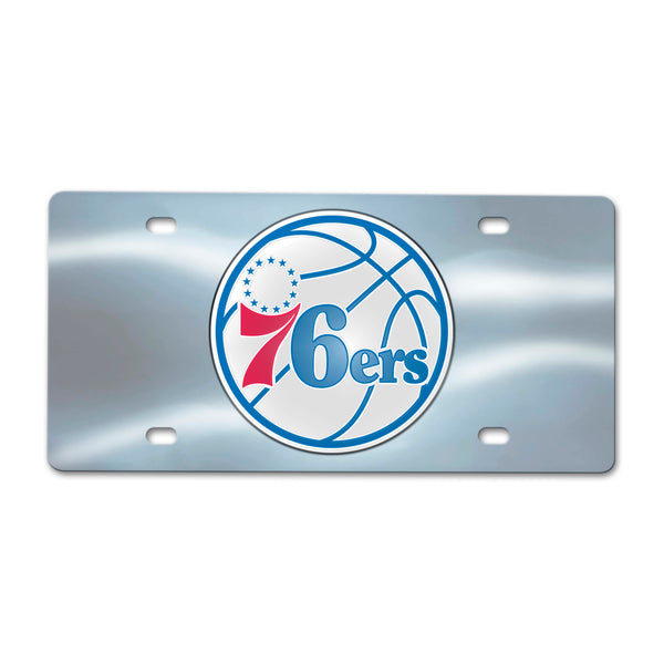 NBA - Philadelphia 76ers Chrome Diecast License Plate