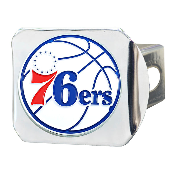 NBA - Philadelphia 76ers Color on Chrome Hitch Cover