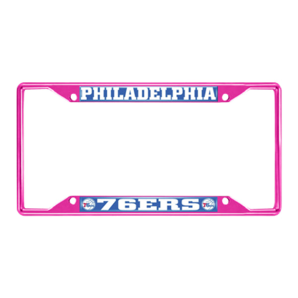 NBA - Philadelphia 76ers Pink License Plate Frame
