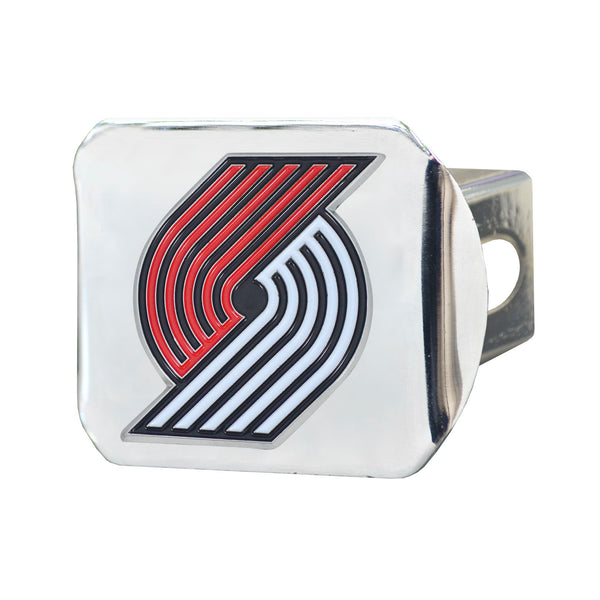 NBA - Portland Trail Blazers Color on Chrome Hitch Cover