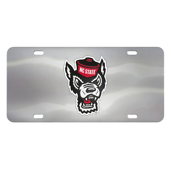NC State University Chrome Diecast License Plate