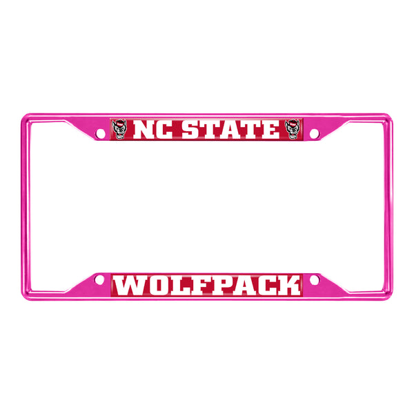 NC State University-Pink License Plate Frame