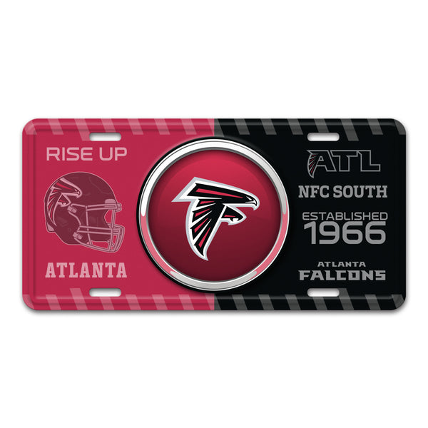 NFL - Atlanta Falcons Embossed Metal License Plate