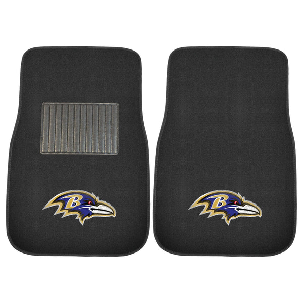 NFL - Baltimore Ravens 2-pc Embroidered Car Mat Set
