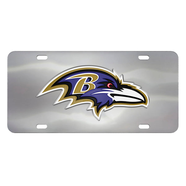NFL - Baltimore Ravens Chrome Diecast License Plate