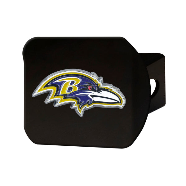 NFL - Baltimore Ravens Color on Black Hitch Cover