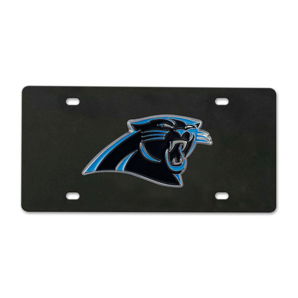 NFL - Carolina Panthers Black Diecast License Plate