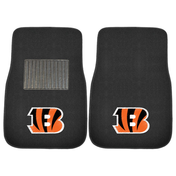 NFL - Cincinnati Bengals 2-pc Embroidered Car Mat Set