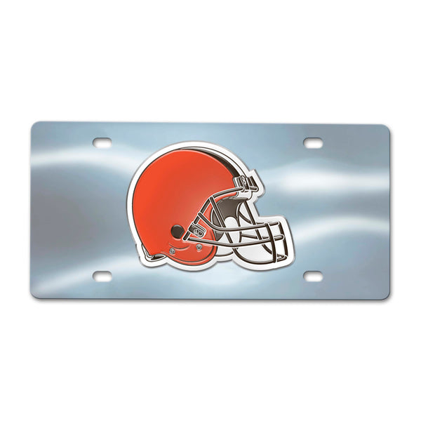 NFL - Cleveland Browns Chrome Diecast License Plate